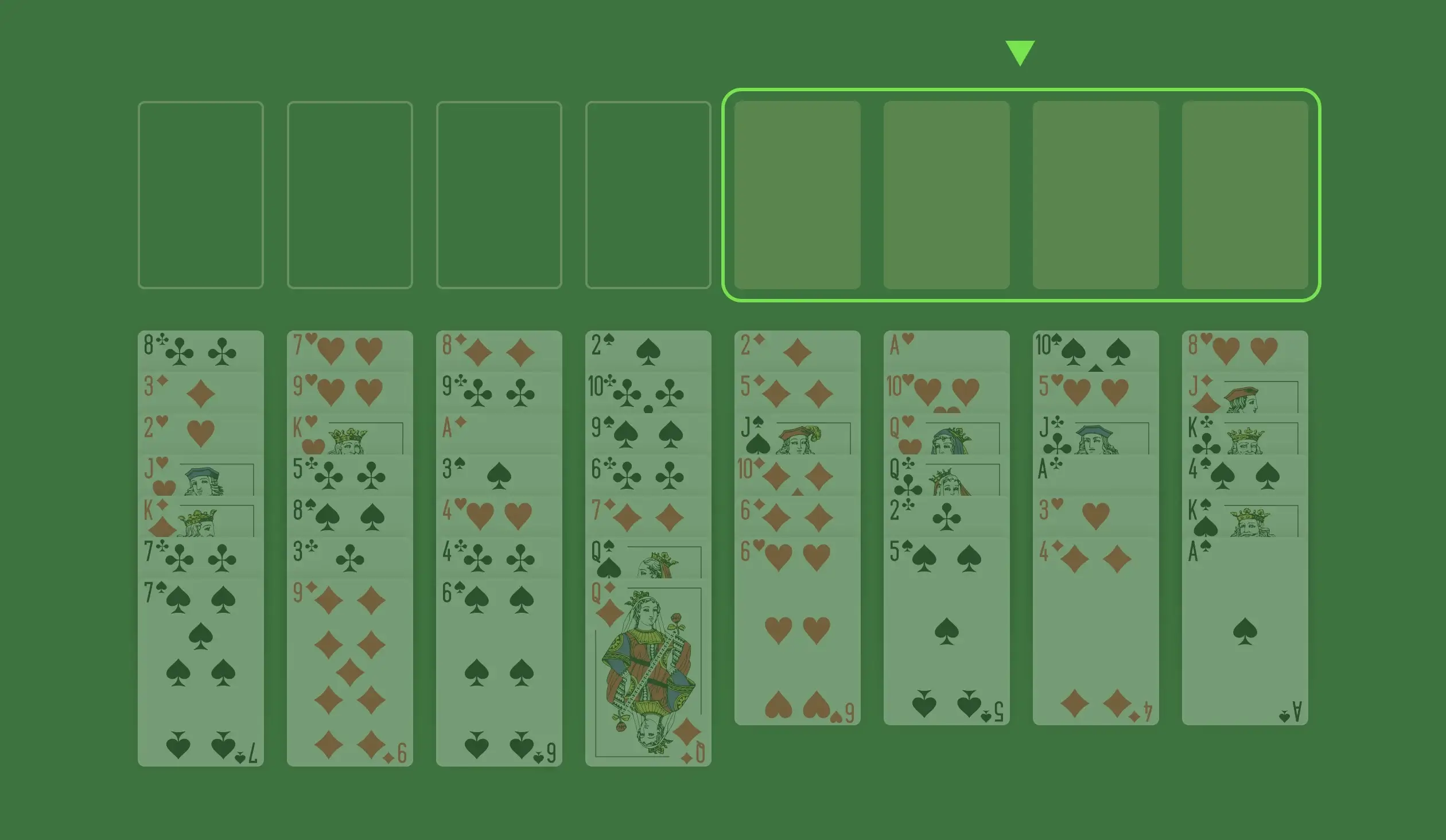 Foundation FreeCell solitaire