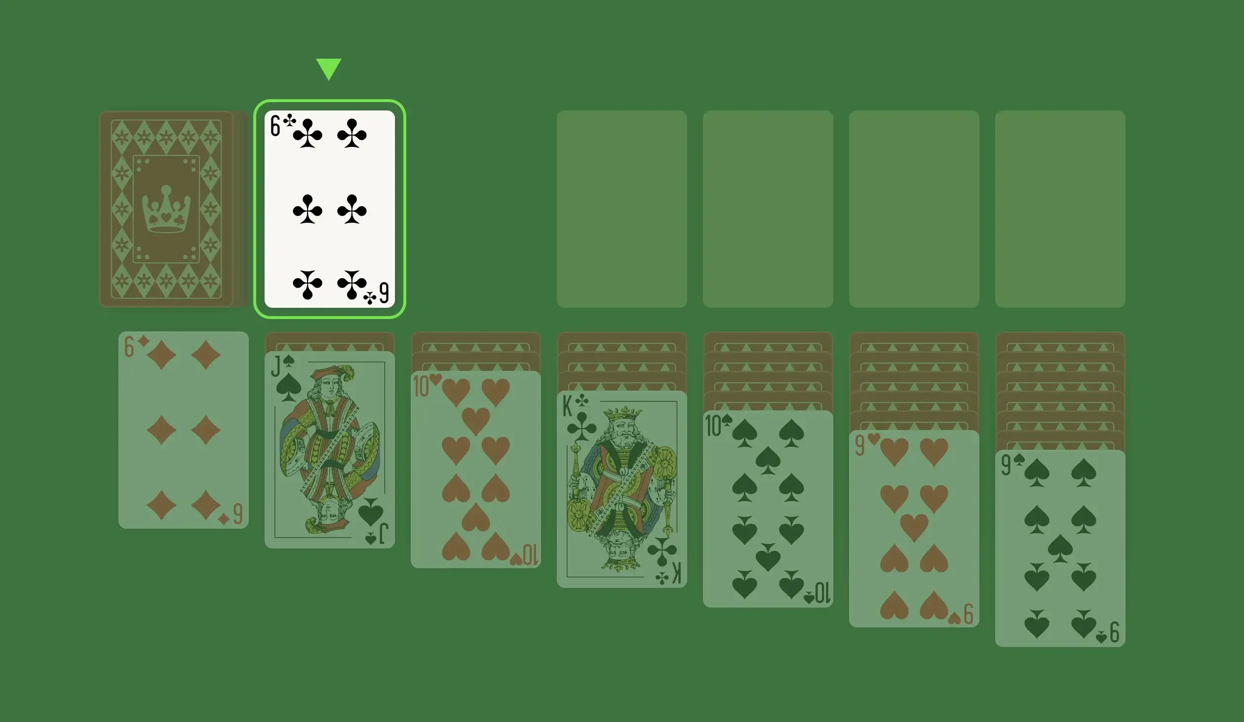 waste pile Klondike Solitaire