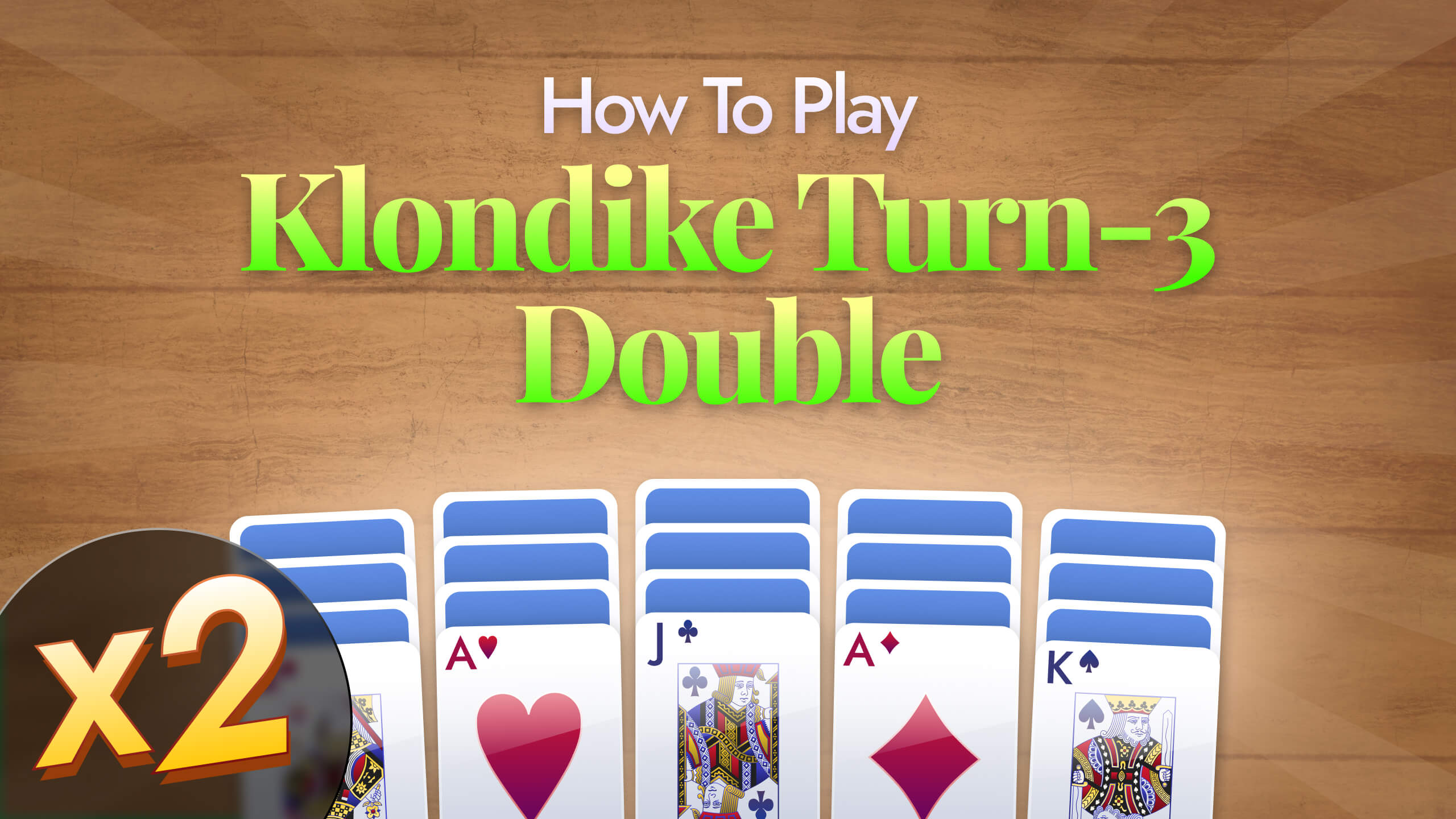 How To Play Turn-Three Double Klondike Solitaire, Video Tutorial