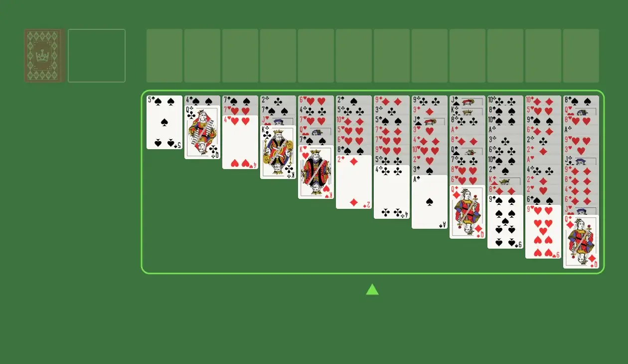 Tableau 3 Karten Dreifach Klondike Offen