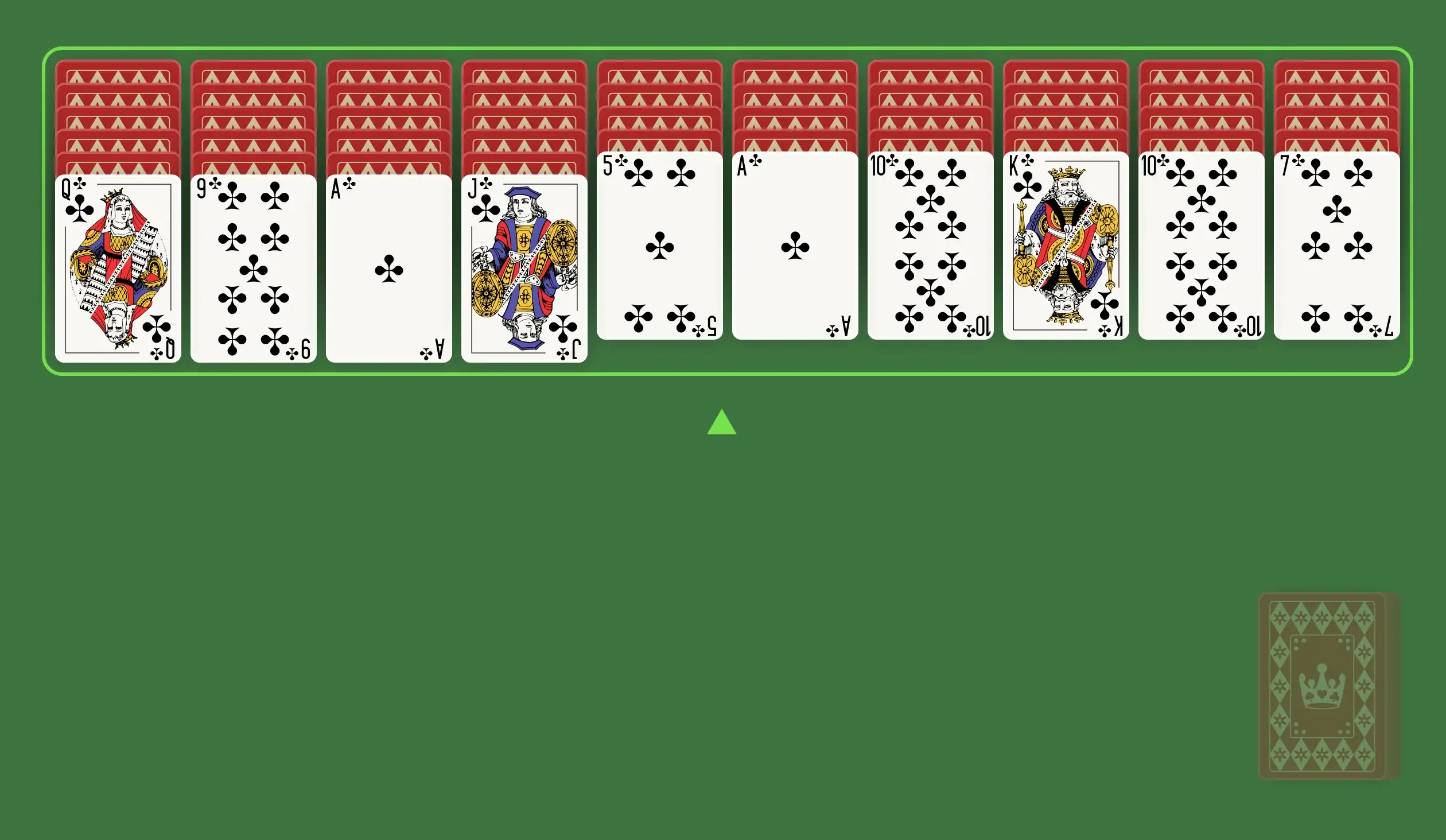 Stockpile spider solitaire