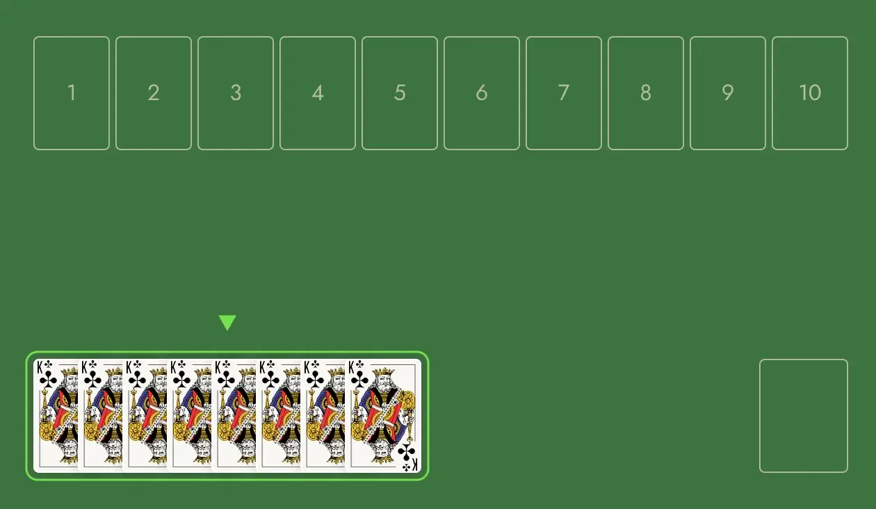 Foundation spider solitaire 1 suit