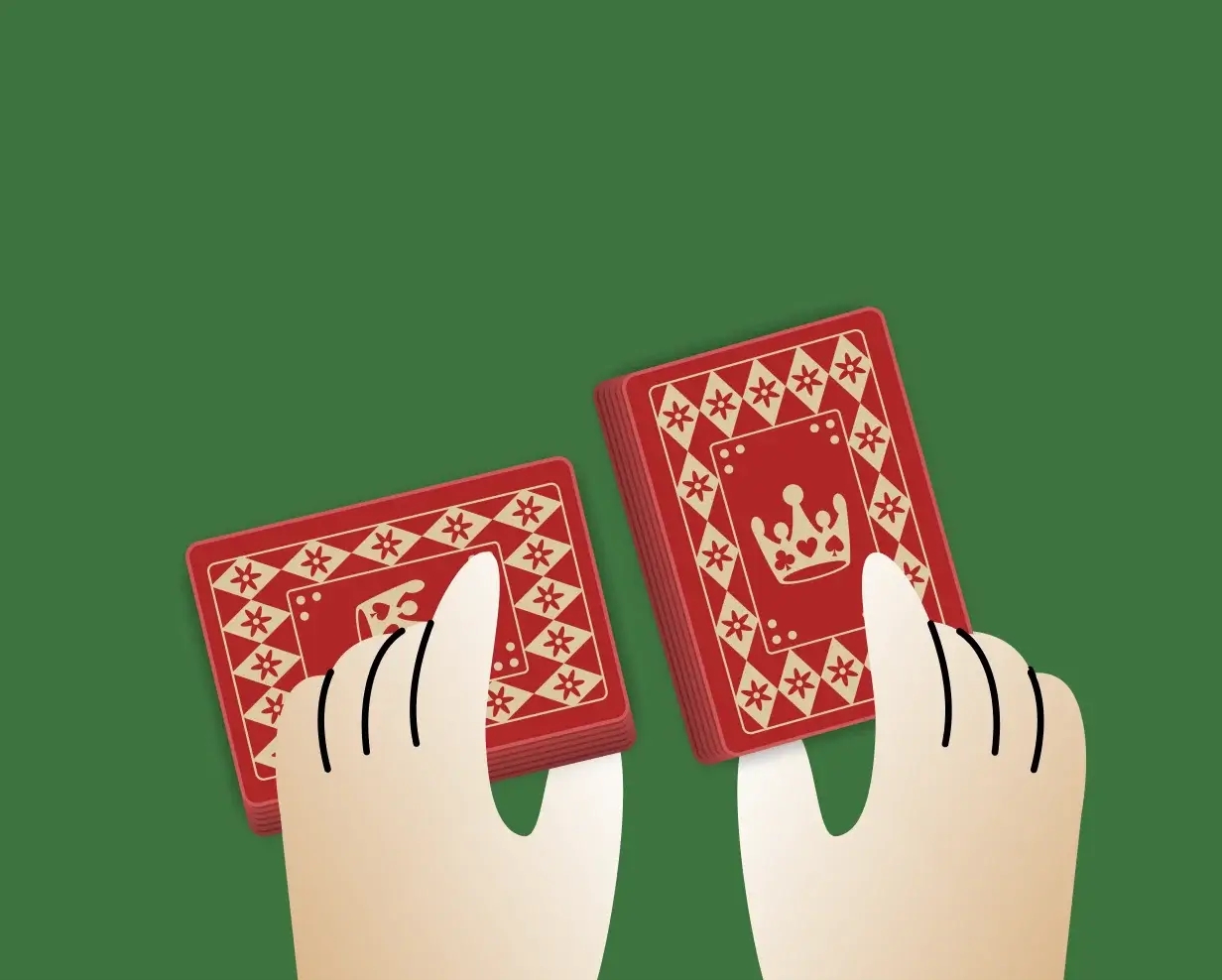 Spider Solitaire uses two decks of cards