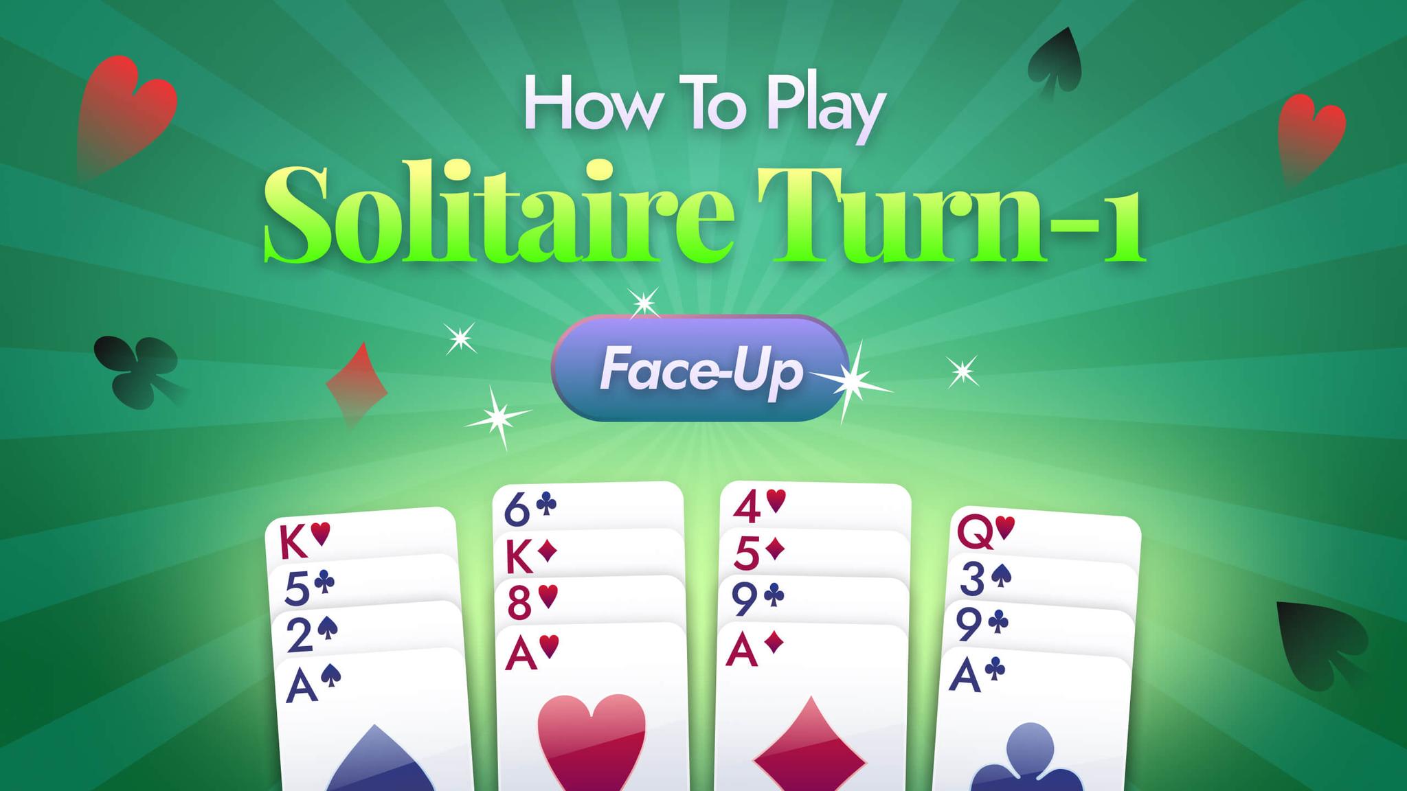 How To Play Turn-1 (Face-Up) Solitaire, Video Tutorial