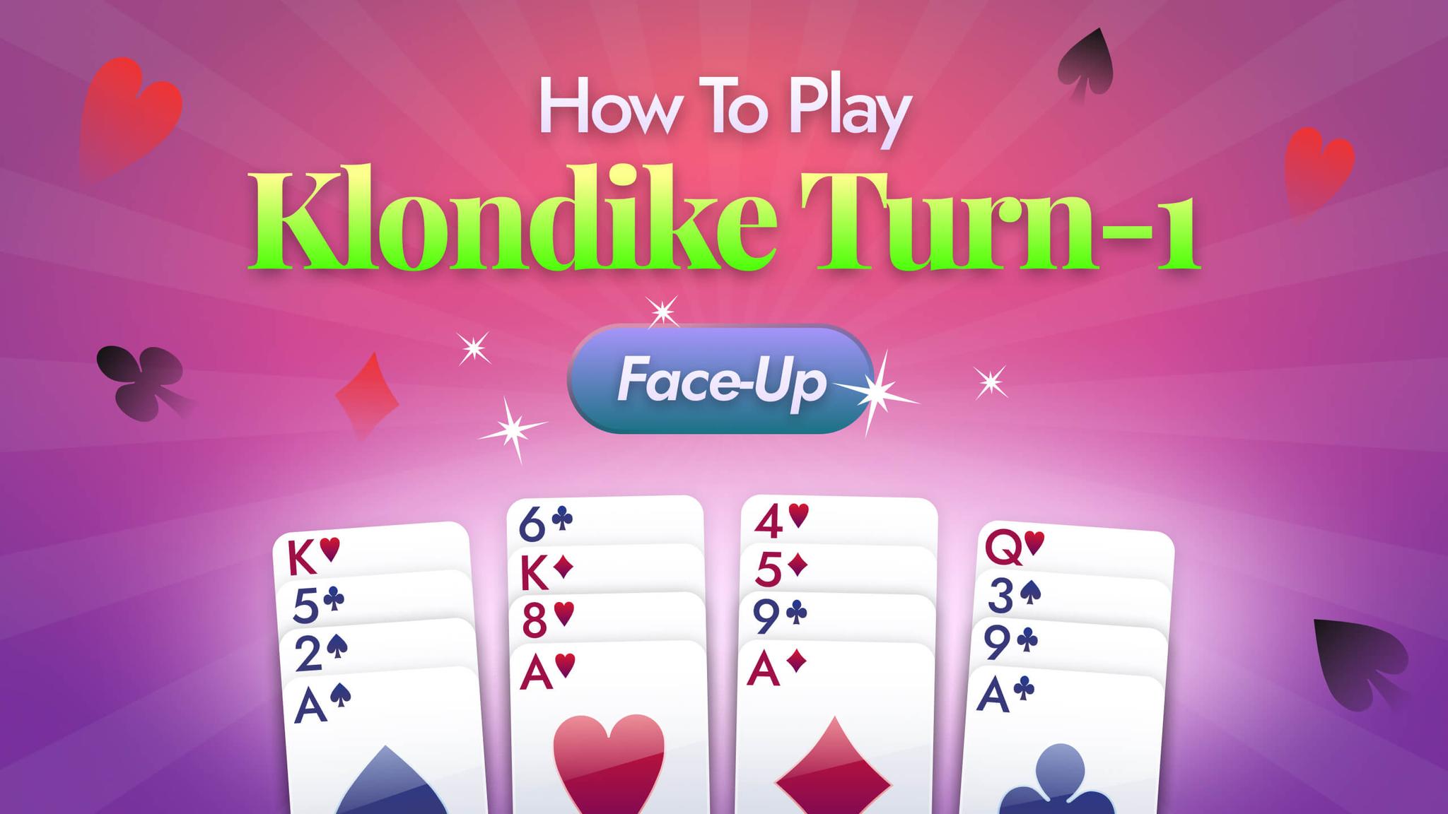 How To Play Turn-One Face-Up Klondike Solitaire, Video Tutorial