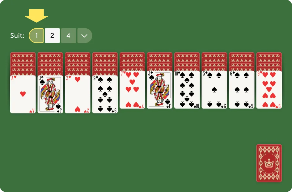 What is 2 Suits Spider Solitaire?