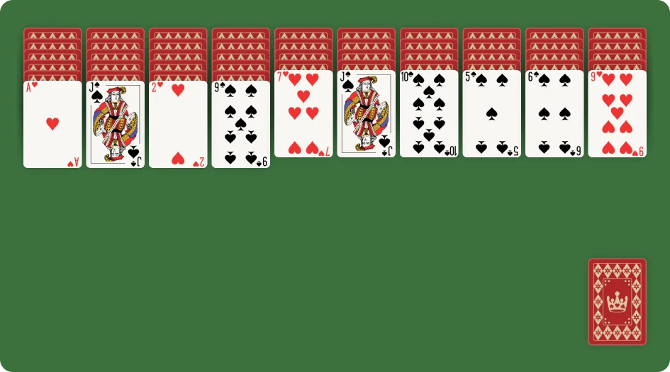 What is 2 Suits Spider Solitaire 2