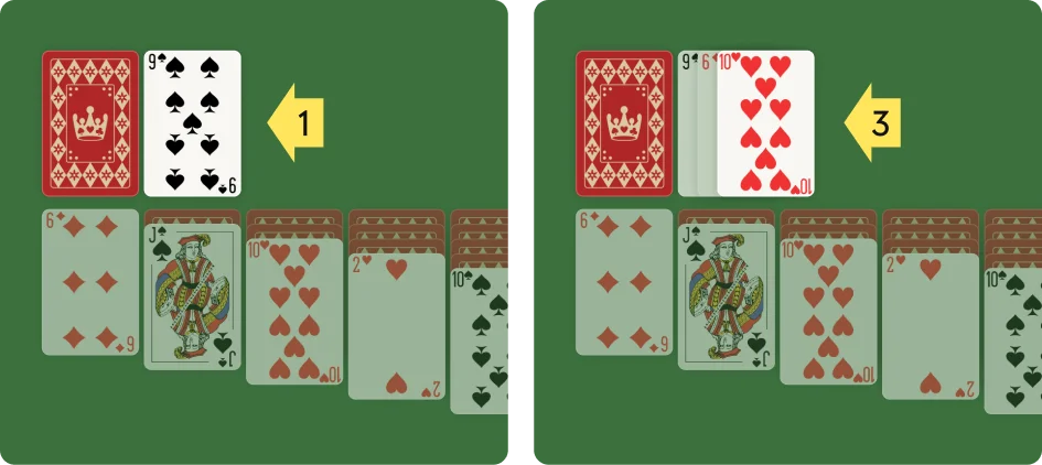 Solitaire Guide 1 vs 3 turn