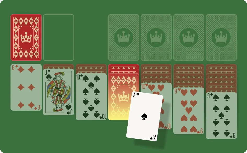 Solitaire Guide reveal hidden card