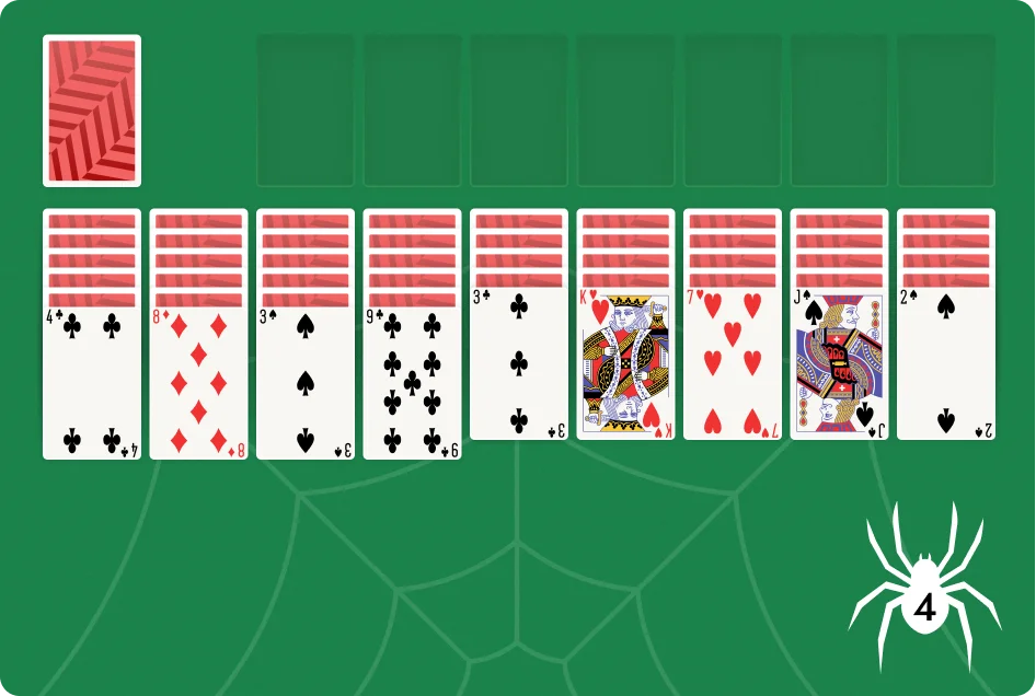 How to Play 4 Suits Spider Solitaire